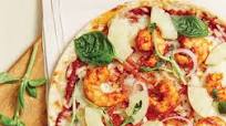 Tom Yam Prawn Pizza with Pineapple Tom Yam Prawn Pizza with Pineapple