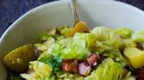 Fried Ham and Cabbage with Potatoes Fried Ham and Cabbage with Potatoes