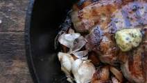 Porterhouse Pork Chops with Pork Cracklings Porterhouse Pork Chops with Pork Cracklings