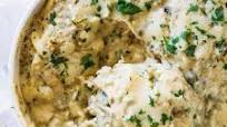 Roasted Tomatillo Chicken Enchilada Casserole Roasted Tomatillo Chicken Enchilada Casserole