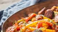 Italian Sausage, Peppers and Onions with Sauce Italian Sausage, Peppers and Onions with Sauce
