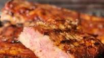 BBQ PORK RIBS. Dry rub with basting sauce. BBQ PORK RIBS. Dry rub with basting sauce.