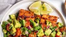 Grilled Salmon with Avocado Salsa (Healthy, Low-Carb, Paleo, Whole30) Grilled Salmon with Avocado Salsa (Healthy, Low-Carb, Paleo, Whole30)