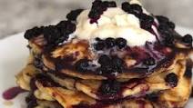 Lemon Pancakes with Blueberry Sauce Recipe Lemon Pancakes with Blueberry Sauce Recipe