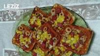 Tost Ekmeğinden Pizza Tost Ekmeğinden Pizza