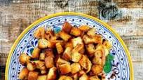 Baked Homemade Crouton Recipe with Parmesan and Garlic Butter Baked Homemade Crouton Recipe with Parmesan and Garlic Butter