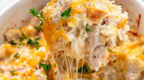 Loaded KETO Chicken Cauliflower Rice Casserole Loaded KETO Chicken Cauliflower Rice Casserole