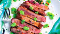 Pork Collar and Fava Beans With Mussel Sauce Pork Collar and Fava Beans With Mussel Sauce