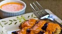 Grilled Garlic Chicken with Red Pepper Aioli Grilled Garlic Chicken with Red Pepper Aioli