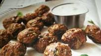 Greek Appetizer Meatballs with Goat Cheese Tzatziki Dip Greek Appetizer Meatballs with Goat Cheese Tzatziki Dip
