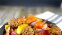 Roasted Italian Vegetables and Beyond Meatballs Roasted Italian Vegetables and Beyond Meatballs
