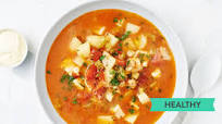 Spanish-Style Fish Soup with Aioli Spanish-Style Fish Soup with Aioli