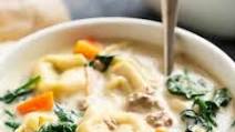 Slow Cooker Creamy Tortellini Soup Slow Cooker Creamy Tortellini Soup