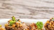 Garlic and cheese stuffed mushrooms Garlic and cheese stuffed mushrooms