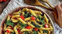 Penne Pasta with Kale & Vegan Italian Sausage Penne Pasta with Kale & Vegan Italian Sausage