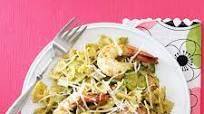 Zucchini Pesto with Shrimp and Farfalle Zucchini Pesto with Shrimp and Farfalle
