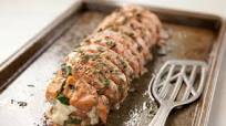 Roasted Salmon Stuffed with Spinach, Feta and Ricotta Roasted Salmon Stuffed with Spinach, Feta and Ricotta