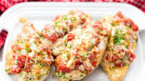 Cheesy Bruschetta Chicken Cutlets Cheesy Bruschetta Chicken Cutlets