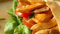 Pita bread stuffed with chicken Pita bread stuffed with chicken