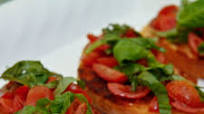 Grape Tomato Bruschetta Grape Tomato Bruschetta