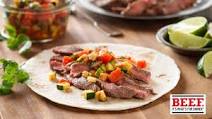 Quick Beef Fajitas with Pico de Gallo Quick Beef Fajitas with Pico de Gallo
