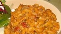 Macaroni and Cheese with Ground Beef, Salsa and Green Chiles Macaroni and Cheese with Ground Beef, Salsa and Green Chiles