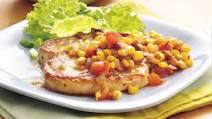 Pork Chops with Green Chile Corn Pork Chops with Green Chile Corn