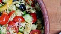 Mediterranean Orzo Salad with Greek Salad Dressing (Vegan) Mediterranean Orzo Salad with Greek Salad Dressing (Vegan)