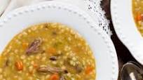 Mushroom Barley Soup with Flanken Mushroom Barley Soup with Flanken