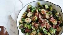 Pan Roasted Brussels Sprouts with Bacon Pan Roasted Brussels Sprouts with Bacon
