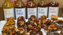 Wagyu Beef, Pork Belly and Blue Cheese Sliders with @bearsmokebbq sauce Wagyu Beef, Pork Belly and Blue Cheese Sliders with @bearsmokebbq sauce