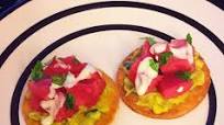 Ahi Tuna Tostadas with Wasabi-Lime Crema Ahi Tuna Tostadas with Wasabi-Lime Crema