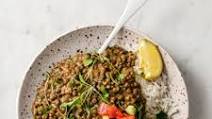 Instant Pot Whole Masoor Dal (Brown Lentil Curry)