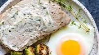 Pork Chops with Basil Butter & Eggs Pork Chops with Basil Butter & Eggs