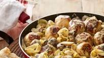 Chicken Meatballs in a Creamy Mushroom Sauce Chicken Meatballs in a Creamy Mushroom Sauce