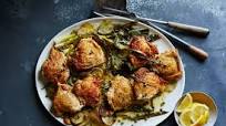 Sheet-Pan Chicken With Potatoes, Scallions and Capers Sheet-Pan Chicken With Potatoes, Scallions and Capers