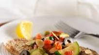 Pan-Fried Tilapia with Tomatoes and Toasted Almonds Pan-Fried Tilapia with Tomatoes and Toasted Almonds