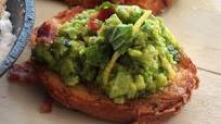 Broad bean, pea and mint bruschetta Broad bean, pea and mint bruschetta