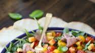 Burrata Caprese Salad with Peach and Proscuitto Burrata Caprese Salad with Peach and Proscuitto