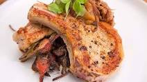 Grilled Pork Cutlets with French Shallot Compote Grilled Pork Cutlets with French Shallot Compote