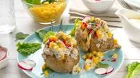 Tuna and Sweetcorn Jacket Potatoes Tuna and Sweetcorn Jacket Potatoes