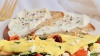 Colorful Mediterranean Omelette with Feta Colorful Mediterranean Omelette with Feta