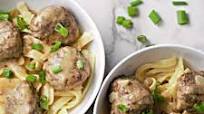 Easy Swedish Meatballs over Egg Noodles Easy Swedish Meatballs over Egg Noodles