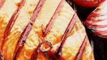 Grilled Salmon in Barbecue Sauce Grilled Salmon in Barbecue Sauce