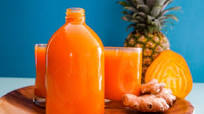 Vegan Golden Hour Pineapple-Turmeric Juice Vegan Golden Hour Pineapple-Turmeric Juice