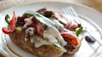 Loaded Philly Cheesesteak Baked Potato Loaded Philly Cheesesteak Baked Potato