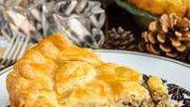 Christmas Tourtière. Traditional French meat pie. Christmas Tourtière. Traditional French meat pie.