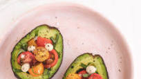 Caprese Stuffed Avocados (vegan, gluten free, paleo, keto, oil free option) Caprese Stuffed Avocados (vegan, gluten free, paleo, keto, oil free option)