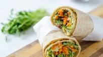 Hummus and Sun-Dried Tomato Wrap Hummus and Sun-Dried Tomato Wrap