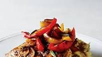 Roast Chicken with Balsamic Bell Peppers Roast Chicken with Balsamic Bell Peppers